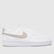 Nike court vision next nature trainers in white & purple