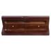 TOYMYTOY 1Pc Clamshell-type Pen Box Wooden Pen Storage Box Display Box Storage Organizer