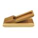 bamboo pen case Creative Bamboo Pen Box with Single Pen Slot Foldable Bamboo Pen Case Office Home Supplies