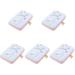 5 PCS Stationery Box Pencil Bag Portable Backpack Adorable Case Cartoon Pouch Large Ruler Capacity Travel Men and Women