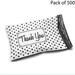 500 packs of Poly Bag Mailer Envelopes in Black and White Polka Dot Printed | 2 Mil 10x13 |RADYAN