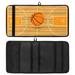 OWNTA Basketball Field Orange Pattern Polyester Oxford Cloth Pencil Case Organizer - Efficient Storage Solution with Large Size 26x50.5 cm