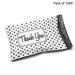 1000 packs of Poly Bag Mailer Envelopes in Black and White Polka Dot Printed | 2 Mil 10x13 |RADYAN