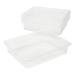 Storex Plastic Storage Tray Letter-size Paper Sorter Clear 5-Pack