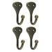 4 Pcs Wall-mounted Coat Hook Rustic Coat Hooks Replaceable Clothes Hook Antique Wall Hooks Wear-resistant Wall Hook