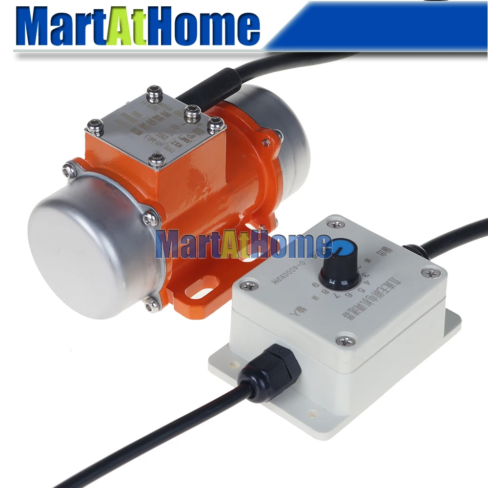 15W~50W 12V / 24V Bürstenloser DC-Vibrationsmotor Vibrationsmotor 10~30KG mit Geschwindigkeitsregler für Feeder, Vibrationssieb Image