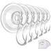 Wreath Hanger Large Clear Reusable Heavy Duty Wreath Hanger Suction Cup with Wipes 22 LB Strong Window Glass Suction Cup Hooks Wreath Holder for Halloween Christmas Wreath DecorationsL-6 Packs