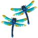 2pcs Iron Hanging Decorative Dragonfly Household Wall Hanging Dragonfly Decor