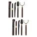 10 pcs Bamboo Tea Brush Tea Spoon Tea Clip and Fork Set Tea Ceremony Accessories