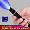 TOFOTL Mini Protable Purple Light LED Flashlight Strong Light UV Inspection Lamp Torch