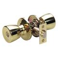 MASTER LOCK TU0103KA Knob Lockset,Tulip Style,Polished Brass