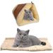 SEAYI Pet Cat Dog Houses for Indoor Autumn Winter Self-Warming Pet Tent Cave Cat Beds for Cats/Small Dogs Portable Folding Cavernous Hut Cat Pad Cave Pet Beds Multicolor