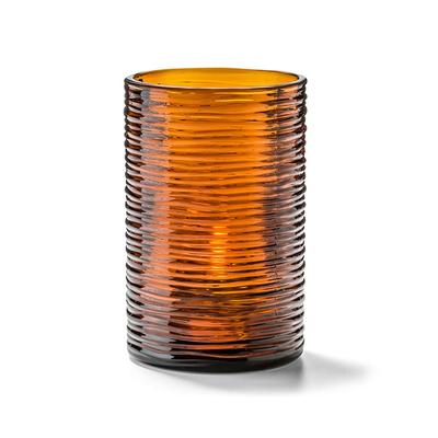Hollowick 5125DA Typhoon Tealight Candle Holder for HD8 - 2 1/8" x 3 1/4", Amber, Brown