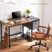 Modern Simple Style Home Office Writing Desk with 2-Tier Drawers Storage