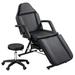 Salon Tattoo Adjustable Chair with Two Trays ,Multi-Purpose 3-Section Facial Bed Table & Hydraulic Stool