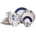 STP Goods Melody of Flowers Bone China Dinnerware Set of 20 for 4 pers.