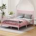 Queen Size Wood Platform Bed with Gourd Shaped Headboard and Footboard