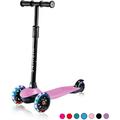 3 Wheel Scooter for Kids Ages 3-5 Boys Girls Toddler Scooter with LED Light Up Wheels Kids Scooter with Adjustable Height Lean to Steer Extra Wide Deck Rear Brake