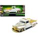 Diecast 1950 Chevrolet 3100 Pickup Truck Lowrider White with Graphics and Gold Wheels Lowriders Series 1/25 Diecast Model Car by Maisto