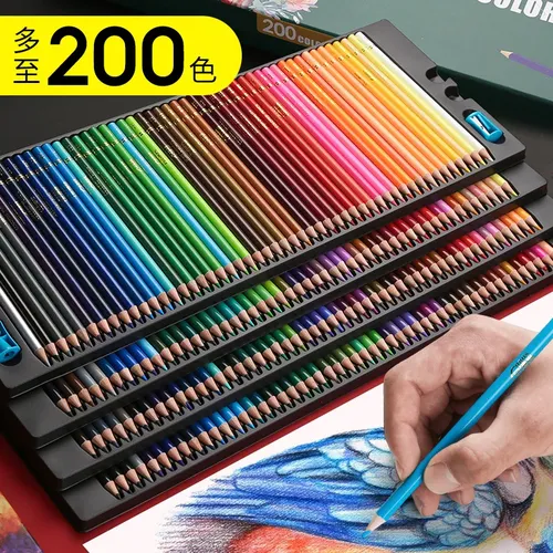 200 Farben ölige/wasser lösliche Buntstifte Profession elle Buntstifte zum Zeichnen und Skizzieren von Büros chul material