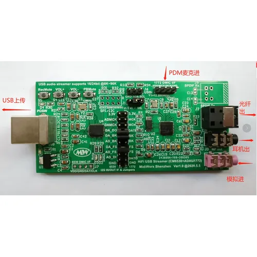 USB Soundkarte Digital Mic Test Soundkarte