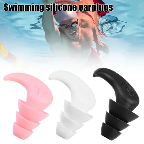 2 stücke Silikon schwimmen Ohr stöpsel Ohr stöpsel wasserdicht Gehörschutz Geräusch reduzierung schwimmen Ohr stöpsel