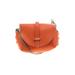 Pelle Clutch: Orange Solid Bags