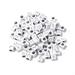 Kisor 6*6mm Acrylic Letter Beads 1000pcs Square Letter Beads with Straight Hole 3.5mm Beads for DIY Earrings Bracelet Necklace and Any Other Accessories White+Silver Letters Y06B6A8B