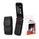 TTfone TT950 Flip Mobile Phone Bundle with Case and Car Charger No Sim Card