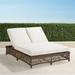Hampton Double Chaise in Driftwood Finish - Gingko - Frontgate