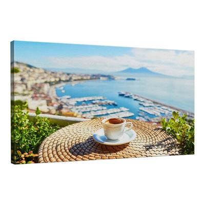 Elephant Stock 36" x 24" Coffee at Naples Canvas Wall Art