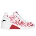 Skechers Women's Mark Nason x JGoldcrown: A Wedge Sneaker | Size 9.0 | White/Red | Textile/Leather
