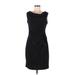 Taylor Casual Dress - Sheath Cowl Neck Sleeveless: Black Dresses - Women's Size 6