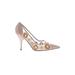 Miu Miu Heels: Pumps Stilleto Cocktail Party Pink Print Shoes - Women's Size 40.5 - Pointed Toe