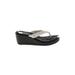 Skechers Wedges: White Solid Shoes - Women's Size 9 - Open Toe