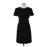 Toccin Casual Dress - Sheath Crew Neck Short Sleeve: Black Solid Dresses - Women's Size 2
