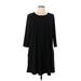 Coco + Carmen Casual Dress - Shift: Black Solid Dresses - Women's Size Large