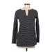 Ann Taylor LOFT Pullover Sweater: Black Tops - Women's Size Medium