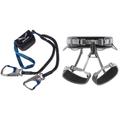 Salewa Unisex Erwachsene Set VIA FERRATA Premium ATTAC, Silver/ROYAL Blue, Uni EU & PETZL - Gurt CORAX - Unisex, Grau, Einheitsgröße