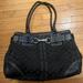 Coach Bags | Coach Signature Black Monogram Canvas Shoulder Bag Purse Handbag Top Handle | Color: Black | Size: Os