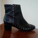 Rebecca Minkoff Shoes | Euc Rebecca Minkoff Isley Studded Leather Ankle Booties Sz 7 | Color: Black/Silver | Size: 7