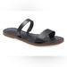 Madewell Shoes | Madewell The Boardwalk Double-Strap Slide In Black Size 7 | Color: Black | Size: 7