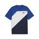 T-Shirt PUMA "PUMA POWER Colorblock Herren" Gr. L, blau (club navy blue) Herren Shirts T-Shirts