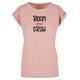 T-Shirt MERCHCODE "Damen Ladies Spring - Bloom and grow T-Shirt" Gr. L, rosa (duskrose) Herren Shirts T-Shirts
