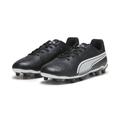 Fußballschuh PUMA "KING MATCH FG/AG Fußballschuhe Jugendliche" Gr. 34.5, schwarz-weiß (black white) Kinder Schuhe Fußballschuhe