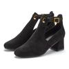 Stiefelette LASCANA, Damen, Gr. 36, schwarz, Obermaterial: 100% Textilmaterial. Futter: 100% Lederimitat. Decksohle: 100% Lederimitat. Laufsohle: 100% Synthetik, unifarben, casual, Schuhe, Stiefel, Boots mit Blockabsatz und besonders softer...