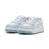 Sneaker PUMA "Carina Street Sneakers Mädchen", Kinder, Gr. 22, weiß (weiß silber mist gray), Obermaterial: Synthetik; Futter: Textil; Innensohle: Textil; Laufsohle: Gummi, Schuhe