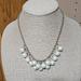 J. Crew Jewelry | J. Crew Faux Pearl Rhinestone Bauble Necklace | Color: Gold/White | Size: Approximately 16 To 20 In.