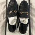 Gucci Shoes | Gucci Princetown Horsebit Black Leather Round Toe Loafers Slippers Flats Mules | Color: Black | Size: 7.5