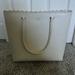 Kate Spade Bags | Kate Spade New York White Scalloped Edge Large Shoulder Tote | Color: White | Size: Os